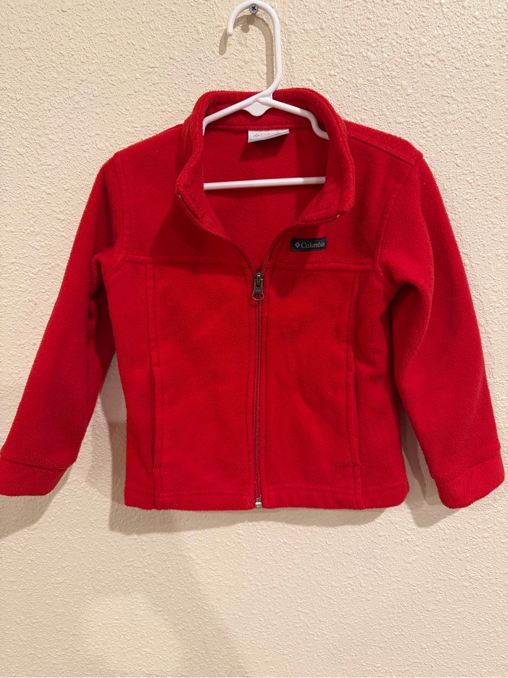 Columbia Kids' 4T Red Full-Zip Fleece Jacket